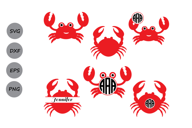 Download Free Crab Svg Crab Monogram Svg Sea Animals Svg Nautical Svg Svg Dxf Crafter File Free Svg Files For Cricut Silhouette And Brother Scan N Cut