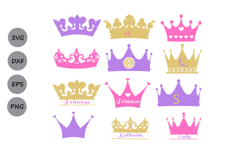Download Free Crown Svg Crown Monogram Svg Princess Crown Svg Crown Cut File Crafter File Free Svg Cricut And Silhouette Dxf Png And Svg Files