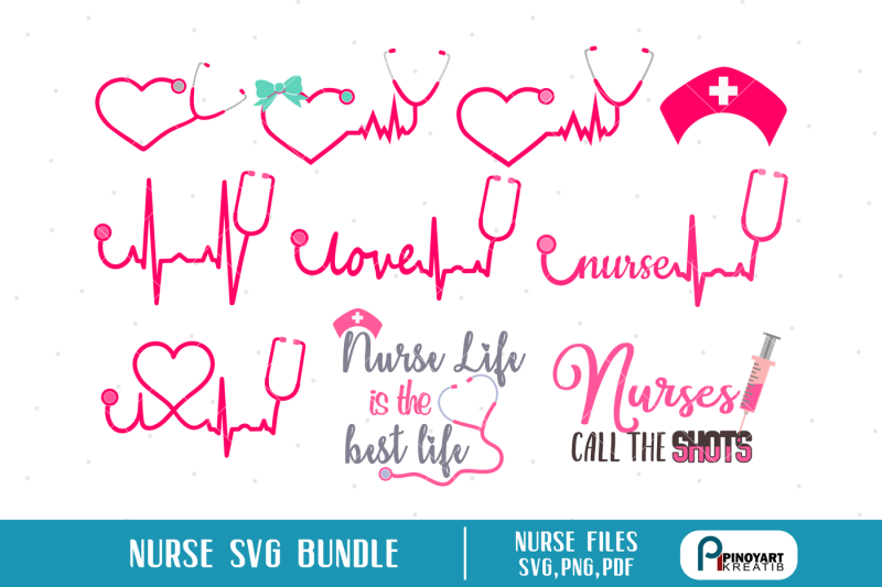Download nurse svg, nurse svg file, heartbeat svg, stethoscope svg ...