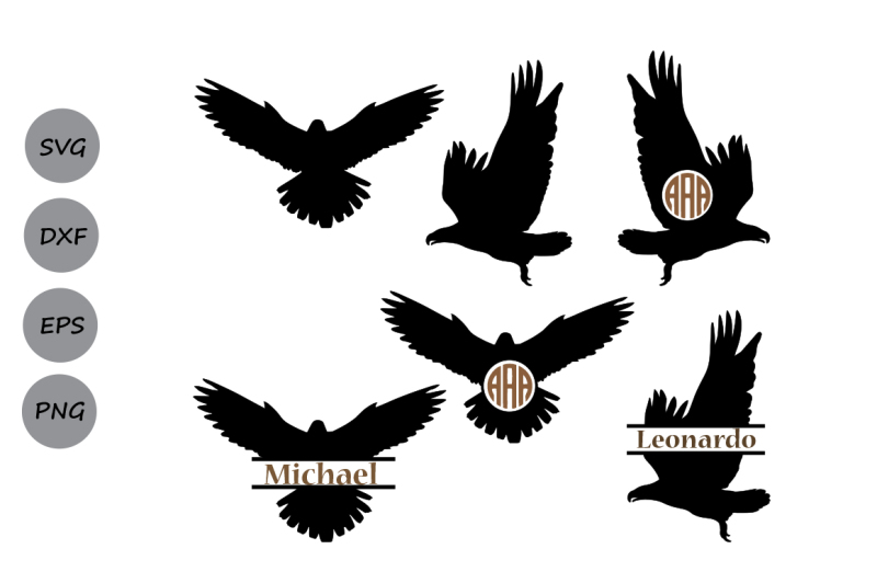 Download Free Eagle Svg Eagle Monogram Frames Svg Eagle Silhouette Eagle Cut File Crafter File Free Svg Cut Files The Best Designs