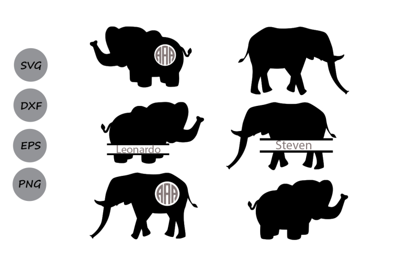 Download Free Elephant Svg Monogram Elephant Svg File Baby Elephant Svg Svg Dxf Crafter File Free Svg Cut Files Lovesvg