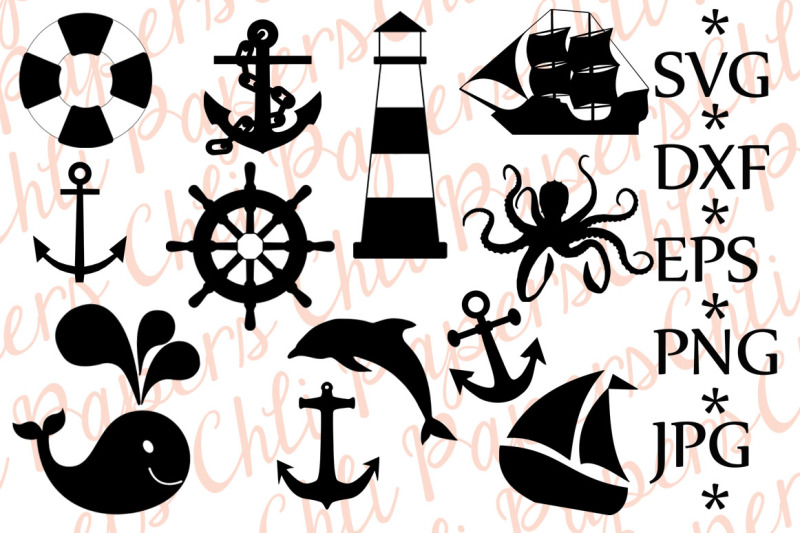 Download Nautical Svg,Nautical Silhouette Svg cut files, By ...