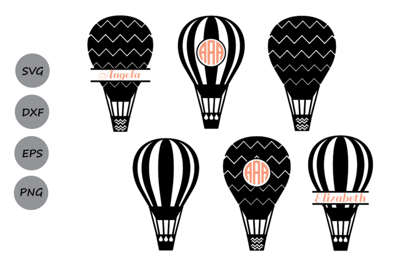 Free Hot Air Balloon Svg File Hot Air Balloon Monogram Svg Balloon Svg Crafter File Svg Free Best Cutting Files