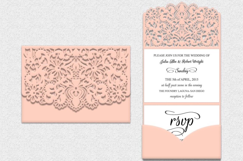 Download Tri Fold Lace Pocket Envelope Tri Fold Wedding Invitation Envelope Design Svg File Free New Cut