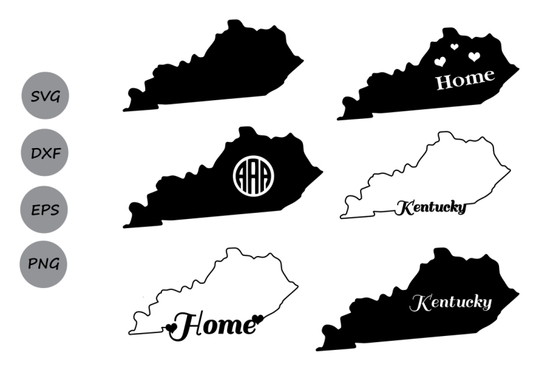 Download Kentucky SVG Cut Files, Kentucky Monogram SVG, American ...