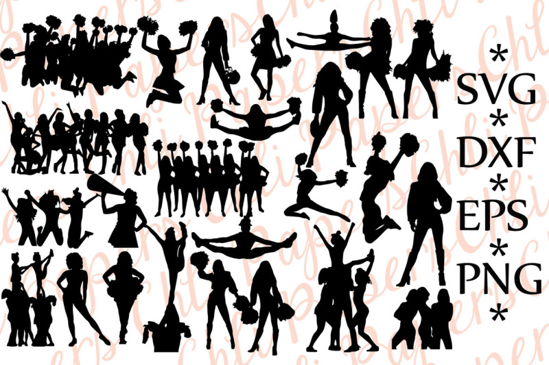 Cheerleader Svg Cheerleader Bundle Svg Cheer Svg Design New Free Svg Cut Files