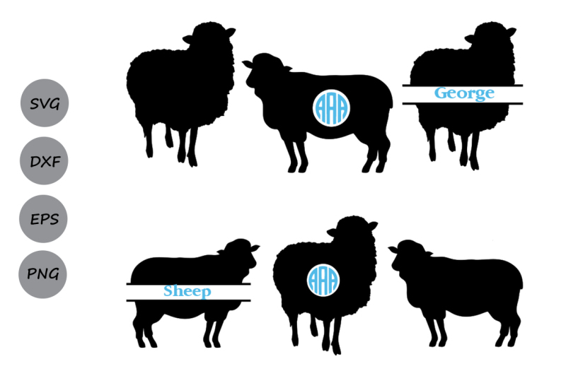 Download Free Sheep Svg Cut File Sheep Monogram Svg Farm Animals Svg Animals Svg Crafter File