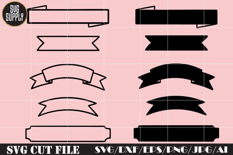 Download Free Embellishment Banner SVG Cut File Crafter File - Free ...