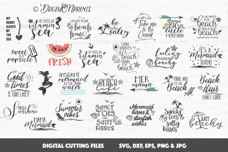 Download Free Free Summer Svg Bundle Crafter File SVG DXF Cut File