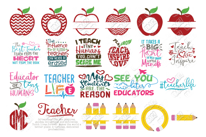 Teacher SVG Bundle in SVG/DXF/PNG/JPEG/EPS By ...