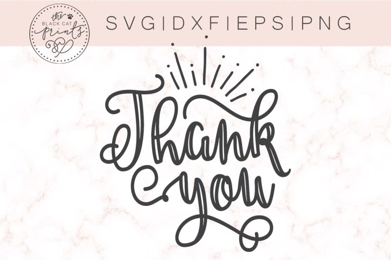 Download Free Thank you SVG DXF EPS PNG Crafter File - Free SVG Cut ...