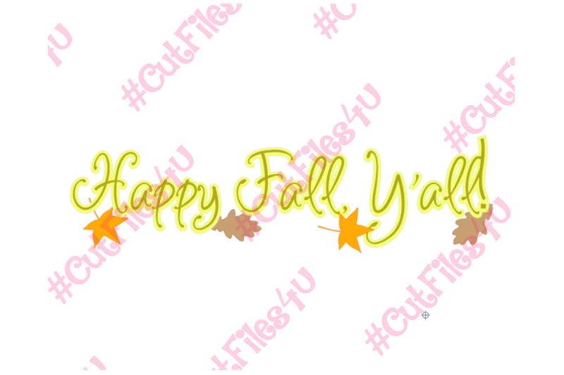 Download Free Happy Fall, Y'all! design: SVG & PNG cut files ...