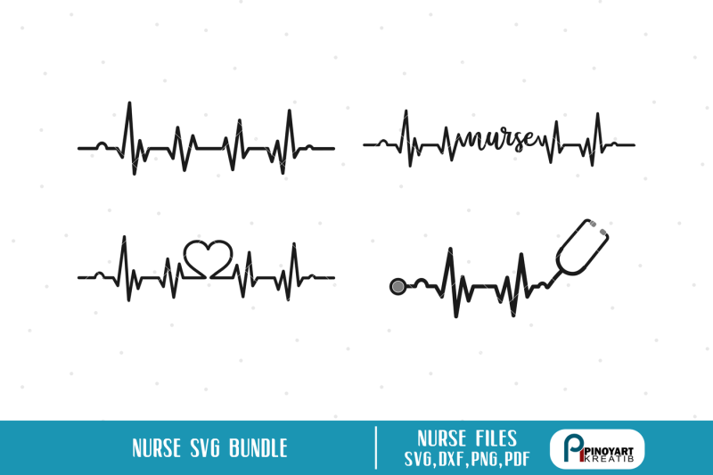 Download Free Free Nurse Svg Heartbeat Svg Lifeline Svg Heart Svg Nurse Svg SVG DXF Cut File