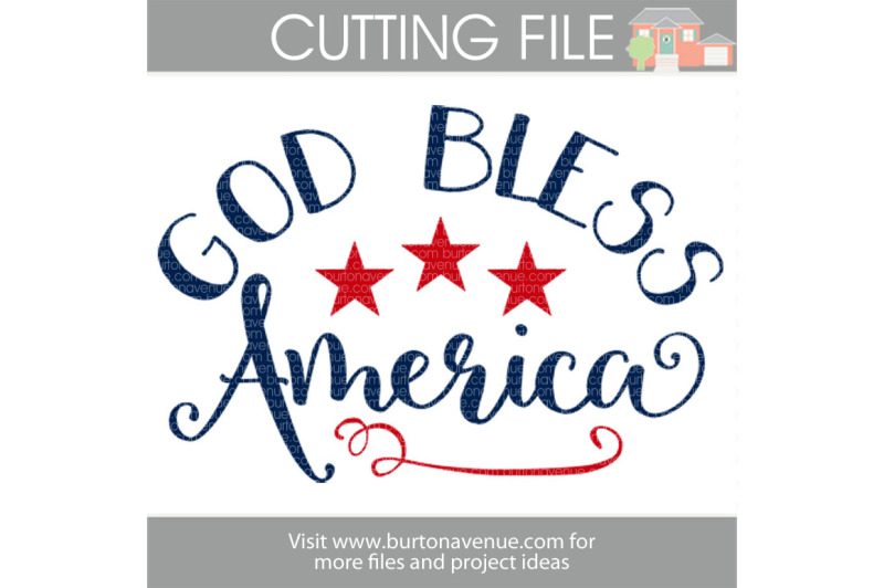 Download God Bless America Patriotic Svg Cut File Design 3d Svg File Free Image