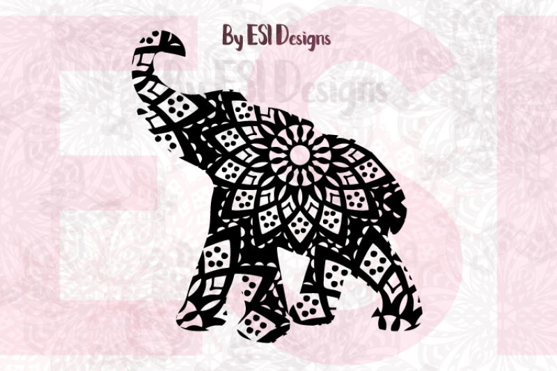 Mandala Elephant Design 2 Svg Dxf Eps Png By Esi Designs Thehungryjpeg Com