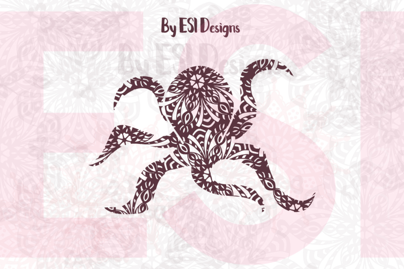 Download Free Mandala Octopus Design Svg Dxf Eps Png Crafter File Free Svg Cut Files Lovesvg