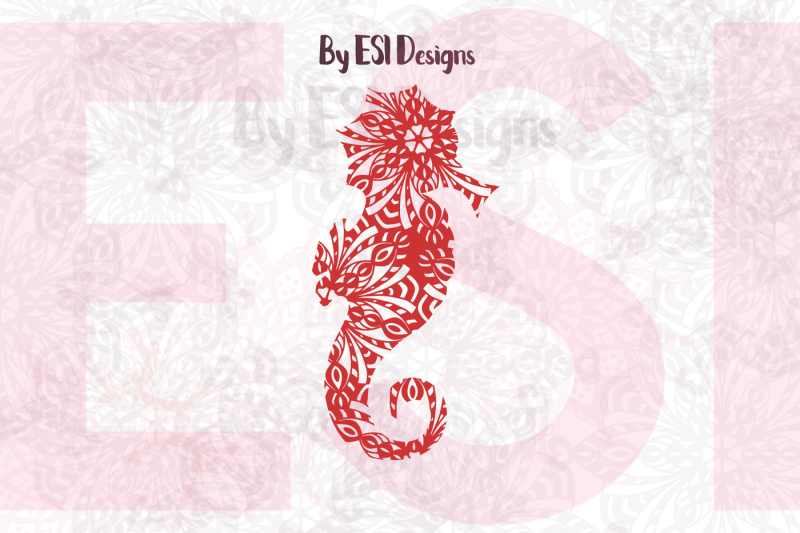 Download Free Mandala Seahorse Design Svg Dxf Eps Png Crafter File All Free Svg Files