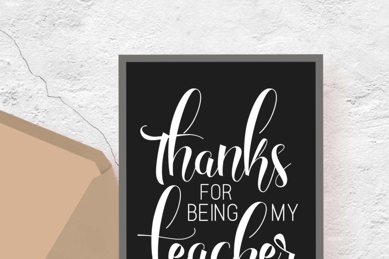 Download Free Thanks for being my teacher Printable Crafter File - Download Free Best SVG Cut Files