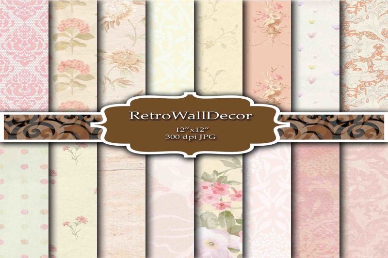 Download Free Floral Wallpaper Paper Pack Crafter File