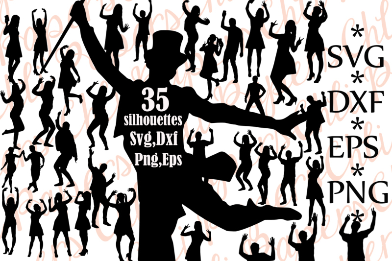 Download Free Dancing Silhouettes Svg Dancing Clipart Dancing People Svg PSD Mockup Template