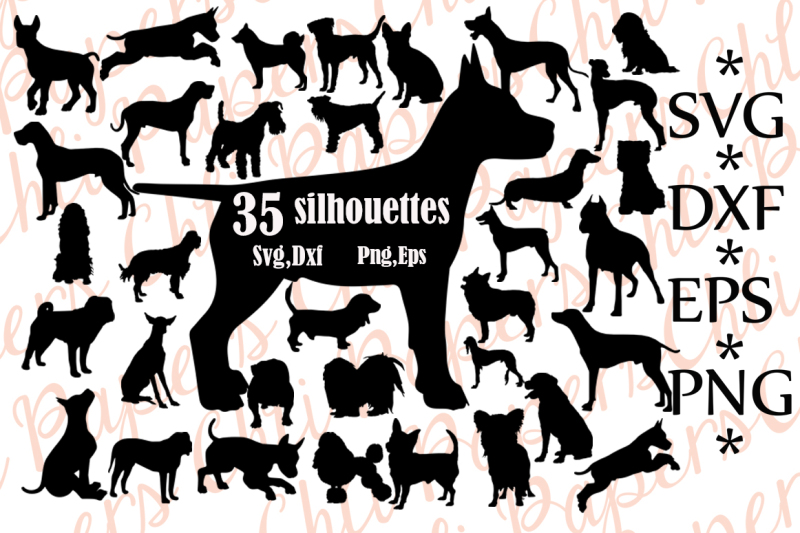 Free Dog Silhouette Svg Dog Clipart Dog Cut File Dogs Vector Crafter File The Big List Of Places To Download Free Svg Cut Files