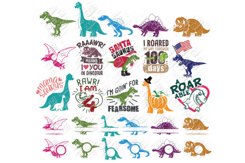 Download dinosaurs svg dxf file instant download silhouette cameo ...