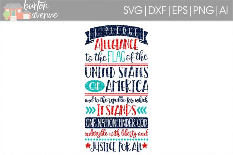 Download Free Pledge of Allegiance SVG Cut File Crafter File - Best ...