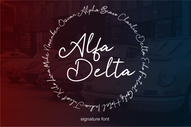 Alfa Delta By Ogit Thehungryjpeg Com
