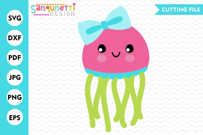 Download Free Jellyfish With Bow Svg Jellyfish Svg Beach Svg Ocean Svg Crafter File Best Free Svg Files Download