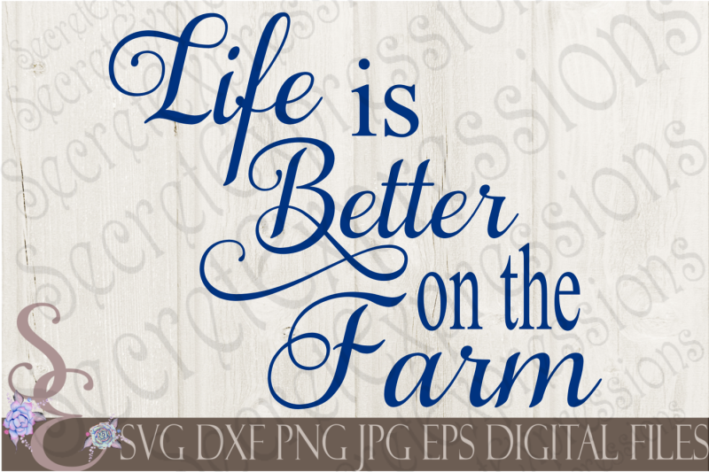 Download Free Life Is Better On The Farm Svg PSD Mockup Template