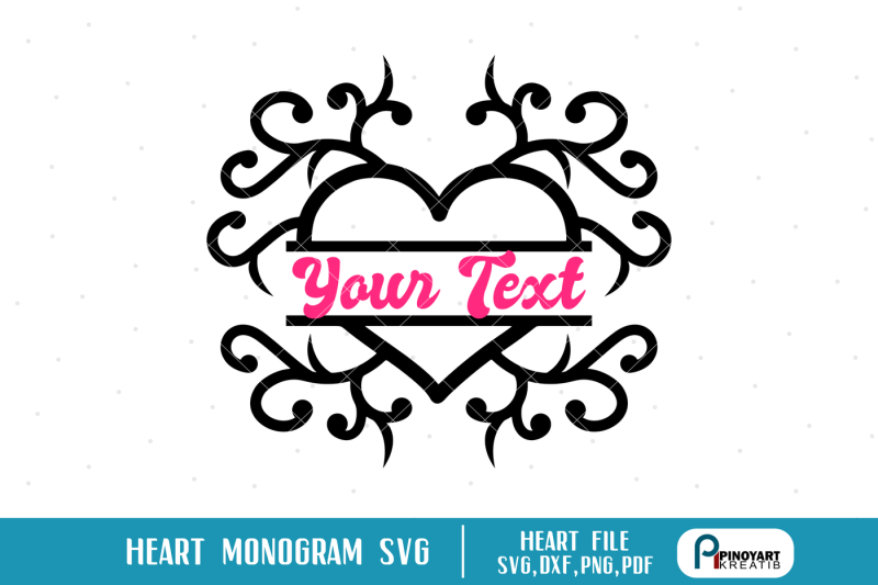 Download Free Heart Svg Heart Svg File Heart Monogram Svg Heart Cut File Svg File Crafter File Free Svg Files For Your Cricut Or Silhouette
