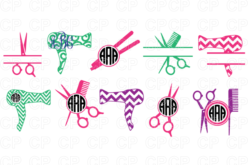 Free Hairdresser Bundle SVG Cut Files, Hairdresser Clipart Crafter File