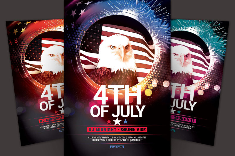 4th of July Flyer By styleWish | TheHungryJPEG