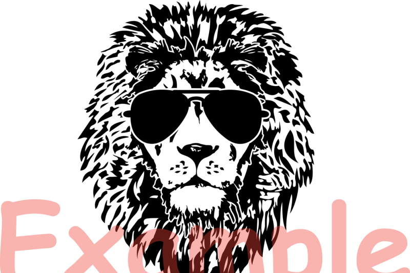 Download Lion Head glasses Silhouette SVG wild animal african king ...