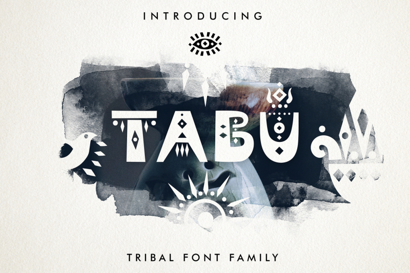 Tabu Tribal Font Family By Struvictory Art Thehungryjpeg Com