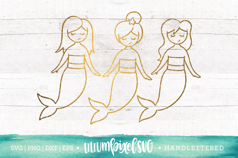 Download Free Mermaid Trio Svg Free Download Svg Files Dance And Cheer SVG, PNG, EPS, DXF File