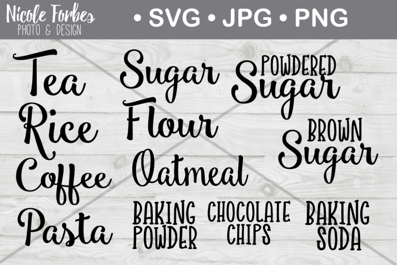 Download Kitchen Pantry SVG Cut Files By Nicole Forbes Designs | TheHungryJPEG.com