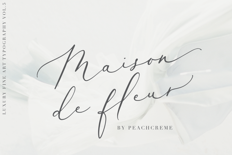 Maison De Fleur Luxury Script Font By Peachcreme Thehungryjpeg Com