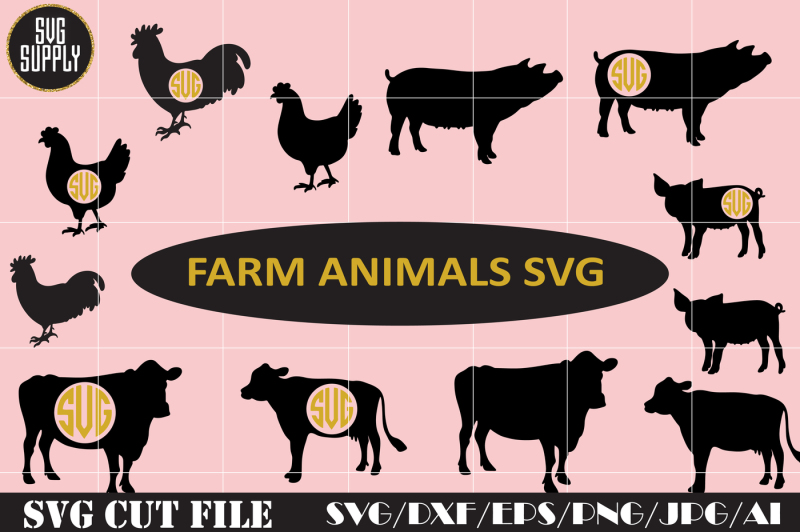 Download Free Farm Animals Svg Download Svg Files Games PSD Mockup Templates