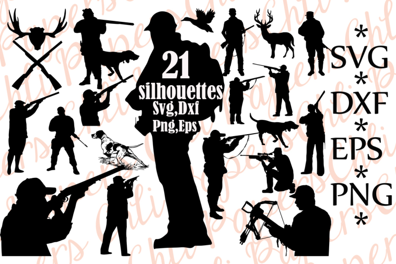 Download Free Hunting Silhouettes Svg Hunting Clipart Hunter Svg Hunter Cut Files Crafter File SVG, PNG, EPS, DXF File