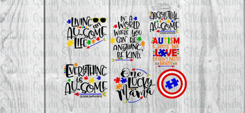 Download Free Autism Awareness Bundle Svg Dxf Fcm Eps Png Crafter File Free Svg Cut Files For Cricut Silhouette