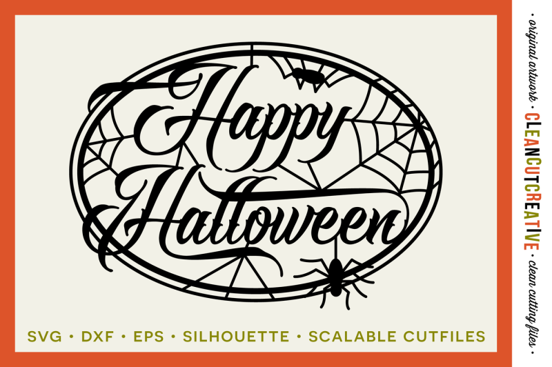 Free Svg Happy Halloween Svg Trick Or Treat Svg Halloween Svg Spider Cob Web Svg Svg Dxf Eps Png Cricut Silhouette Clean Cutting Files Crafter File Free