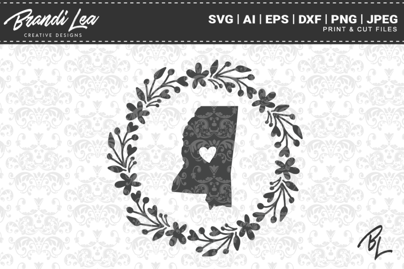 Free Mississippi Wreath State Map Svg Cutting Files Crafter File Download Free Best Ever Svg Cut Files