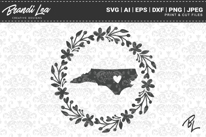 Free North Carolina Wreath State Map Svg Cutting Files Crafter File Free Svg Cuts