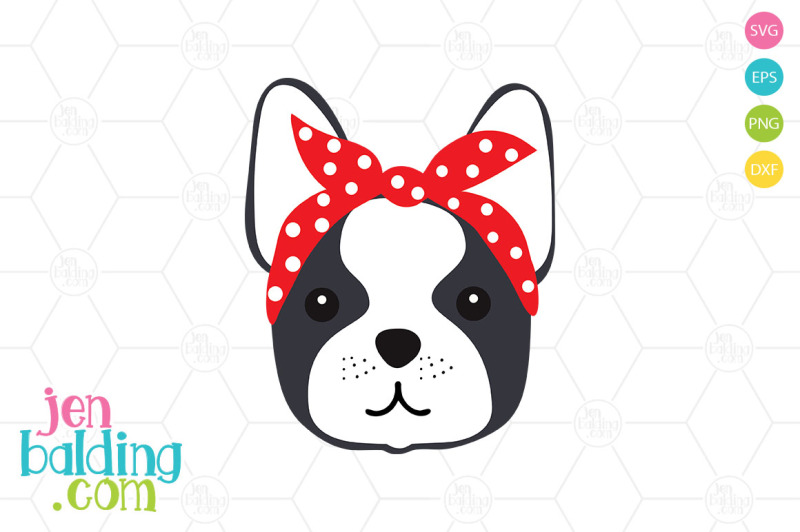 Free Frenchie with Bandana SVG Crafter File - The Best Free SVG Files