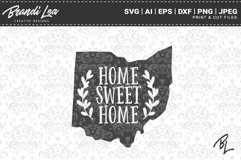 Download Free Ohio Home Sweet Home State Map Svg Cut Files Svg Free Download Svg Files Hobbies