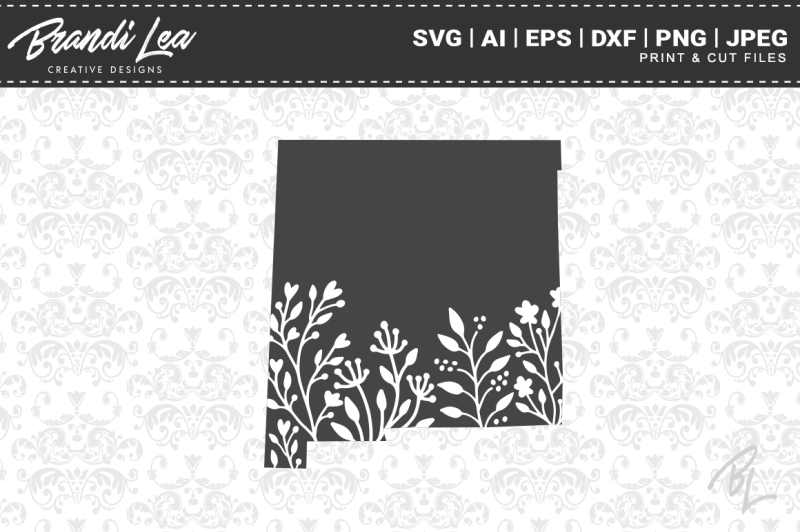 Download Free New Mexico Floral State Map Svg Cutting Files Crafter File Free Svg Files For Cricut Silhouette And Brother Scan N Cut