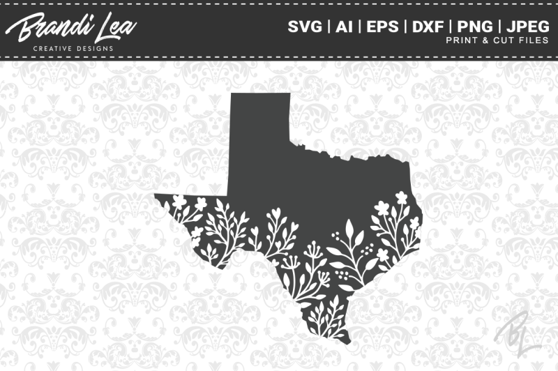 Free Texas Floral State Map Svg Cutting Files Crafter File Free Svg Files For Cricut Silhouette And Brother Scan N Cut