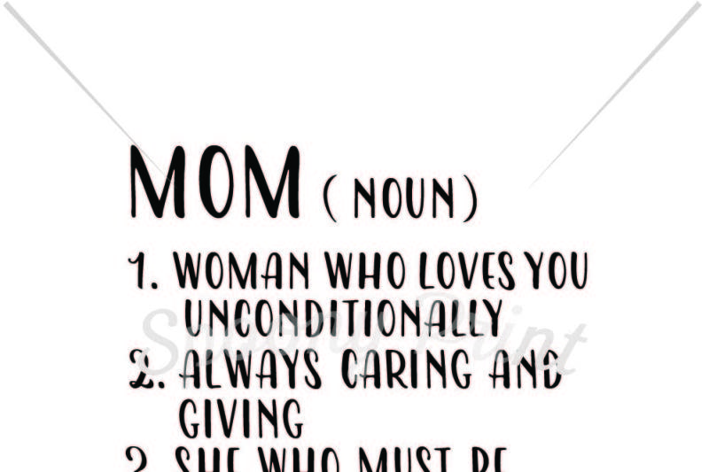 Mom Woman Who Loves You Unconditionally By Spoonyprint Thehungryjpeg Com