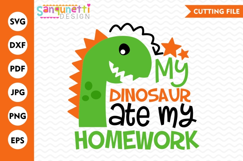Download Free My Dinosaur Ate My Homework Svg Svg Dxf Eps Jpg Png Crafter File Free Svg Design S Purpose Is To Be A Creative Resource